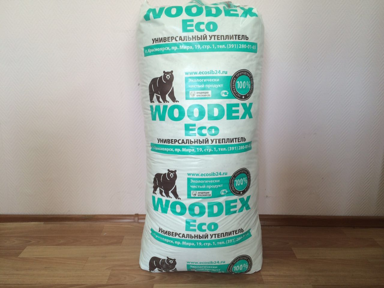 Древесный утеплитель Woodex Eco